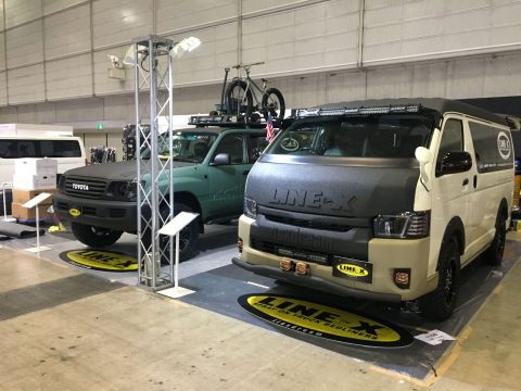 flexdream オートサロン　ランクル100　ハイエース